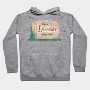 Rhinelander Beer Retro Defunct Wisconsin Breweriana Hoodie